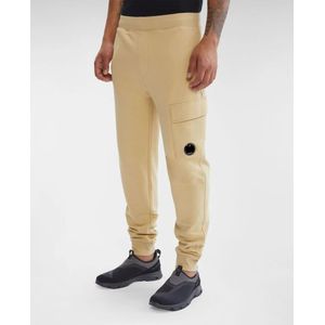 C.p. Company, Broeken, Heren, Beige, S, Katoen, Beige Katoenen Joggingbroek