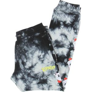 Ripndip, Broeken, Heren, Veelkleurig, XS, Katoen, Zwarte Mineral Wash Lichtgewicht Trainingsbroek