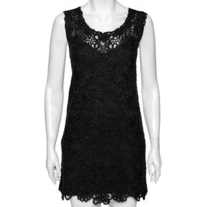 Moschino Pre-Owned, Pre-owned, Dames, Zwart, S, Tweed, Pre-owned Lace dresses