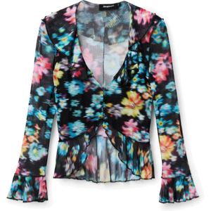 Desigual, Blouses & Shirts, Dames, Zwart, L, Blouses