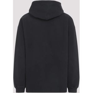 Acne Studios, Sweatshirts & Hoodies, Heren, Zwart, L, Katoen, Zwarte hoodie voor mannen