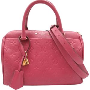 Louis Vuitton Vintage, Pre-owned, Dames, Roze, ONE Size, Tweedehands leren handtassen