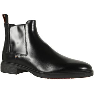 Santoni, Schoenen, Heren, Zwart, 45 EU, Leer, Zwarte Easy Herenschoenen