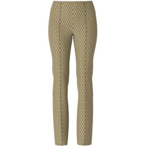 Marc Cain, Coole Flared Broek in Jaren 70 Vintagestijl Groen, Dames, Maat:S