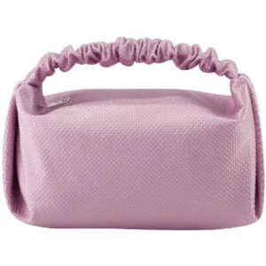 Alexander Wang, Tassen, Dames, Roze, ONE Size, Nieuwe Plastic Handtassen met Bovenhandvat