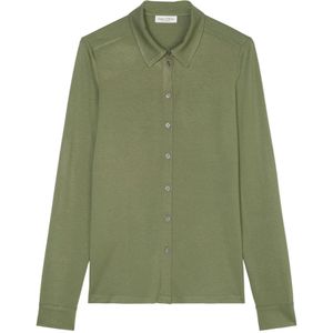 Marc O'Polo, Blouses & Shirts, Dames, Groen, M, Jersey blouse regulier