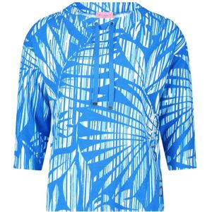 Betty Barclay, Sweatshirts & Hoodies, Dames, Blauw, XL, Glitter Floral Sweatshirt