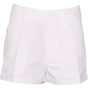 Dondup, Korte broeken, Dames, Wit, W27, Katoen, Witte Jaele Shorts met knoop- en ritssluiting