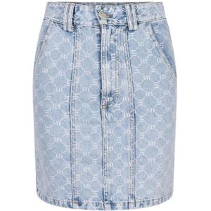 Lofty Manner, Denim Blue Keira Rok | Freewear Blauw, Dames, Maat:S