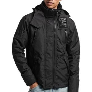 Superdry, Zwarte Jassen voor Heren Zwart, Heren, Maat:S