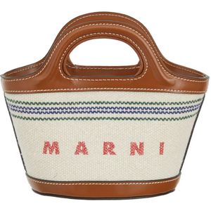 Marni, Tropicalia Micro Tas Wit, Dames, Maat:ONE Size