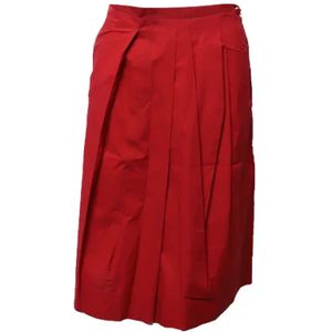 Marni Pre-owned, Pre-owned Cotton bottoms Rood, Dames, Maat:S