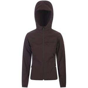 Moncler, Jassen, Dames, Bruin, XS, Bruine Hoodiejas Mietres