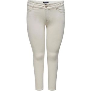 Only Carmakoma, Skinny jeans Beige, Dames, Maat:4XL L32