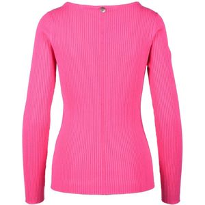 Twinset, Truien, Dames, Roze, M, Polyester, Attitude Gebreide Top