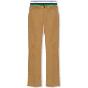 Dsquared2, Broeken, Heren, Beige, M, Katoen, Corduroy broek