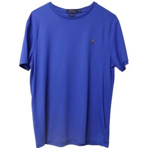 Ralph Lauren Pre-owned, Pre-owned Cotton tops Blauw, Dames, Maat:M