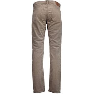 Gant, Broeken, Heren, Beige, L, Katoen, Beige Katoenen Jeansbroek