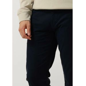 Hugo Boss, Broeken, Heren, Blauw, W36 L32, Katoen, Slim Fit Chino Broek in Donkerblauw