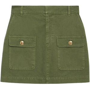 Anine Bing, Army Green Rok met Utility-inspiratie Groen, Dames, Maat:XS