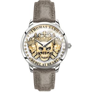 Thomas Sabo, Accessoires, Heren, Veelkleurig, ONE Size, Rebel Spirit 3D Skulls Gouden Horloge