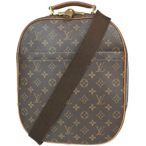 Louis Vuitton Vintage, Pre-owned, Dames, Bruin, ONE Size, Pre-owned Canvas backpacks