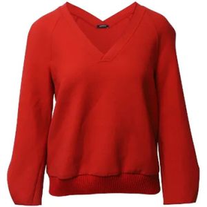 Jil Sander Pre-owned, Pre-owned, Dames, Rood, S, Polyester, Pre-owned Polyester tops