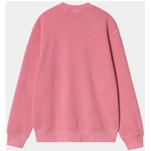 Carhartt Wip, Truien, Heren, Roze, S, Katoen, Duster Script Sweat Charm Pink