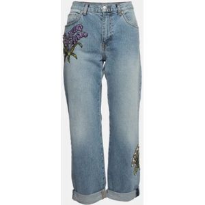 Alexander McQueen Pre-owned, Pre-owned, Dames, Blauw, S, Denim, Pre-owned Denim jeans