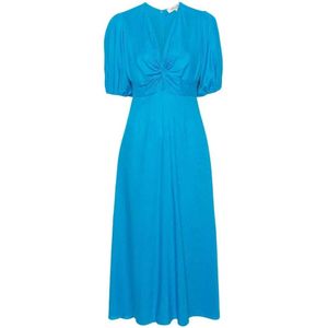 Diane Von Furstenberg, Maxi Kleedjes Blauw, Dames, Maat:S