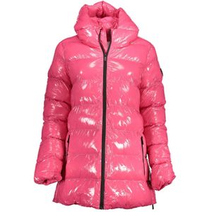 U.s. Polo Assn., Jassen, Dames, Roze, L, Polyester, Stijlvolle Roze Hoodie met Zijgleuven