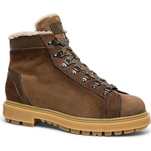 Santoni, Schoenen, Heren, Bruin, 41 EU, Leer, Heren nubuck wandelschoen