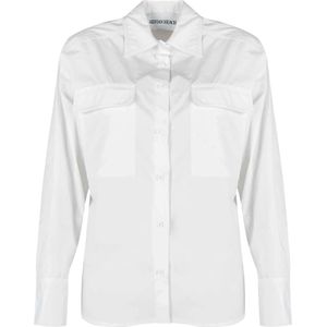 Silvian Heach, Blouses & Shirts, Dames, Wit, M, Katoen, Overhemd