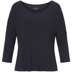 Betty & Co, Blouses & Shirts, Dames, Blauw, S, Klassiek V-hals Shirt