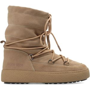 Moon Boot, Schoenen, Dames, Beige, 36 EU, Suède, Ltrack sneeuwlaarzen