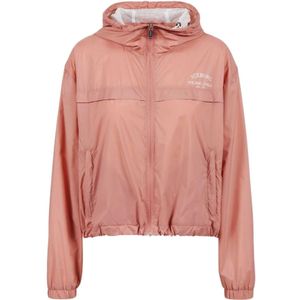 Iceberg, Technische Nylon Hoodie Rood, Dames, Maat:S