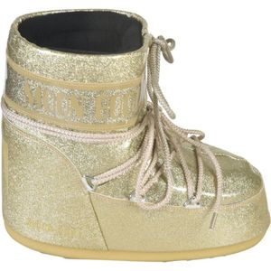 Moon Boot, Gouden Laarzen voor Stijlvolle Uitstraling Beige, Dames, Maat:36 EU