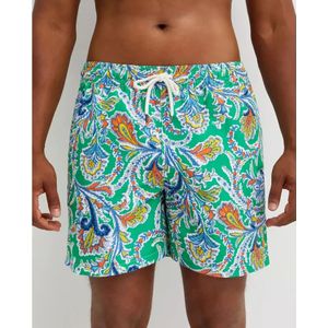 Ralph Lauren, Badkleding, Heren, Veelkleurig, M, Groene paisley patroon zwemshorts