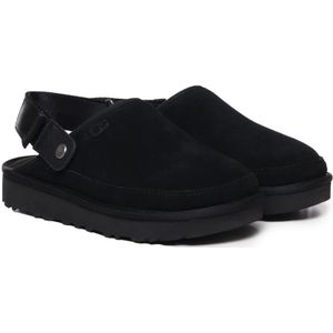 Ugg, Schoenen, Heren, Zwart, 42 EU, Leer, Zwarte Suède Sandalen van Kalfsleer