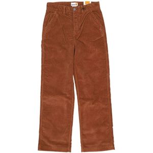 Timberland, Werkbroek Cord Pant Streetwear Collectie Bruin, Heren, Maat:W34