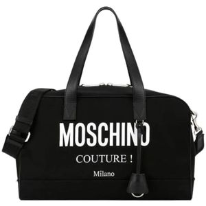 Moschino, Couture Weekendtas Zwart, unisex, Maat:ONE Size