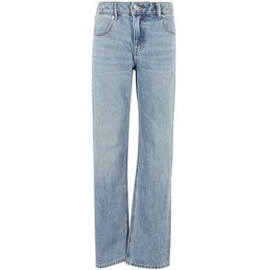 Alexander Wang, Jeans, Dames, Blauw, W25, Asymmetrische Tailleband Bikini Jeans