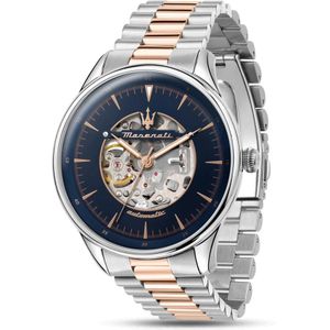 Maserati, Accessoires, Heren, Grijs, ONE Size, Skelet Tradition Roestvrij Stalen Horloge