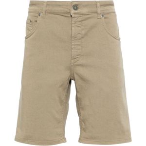 Dondup, Korte broeken, Heren, Beige, W30, Denim, Beige Bermuda Shorts voor Mannen