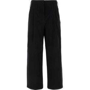 Philosophy di Lorenzo Serafini, Zwarte stretch wijde pijpen broek Zwart, Dames, Maat:XS