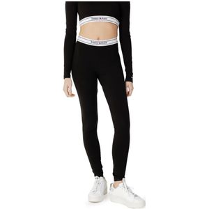 Tommy Jeans, Leggings Zwart, Dames, Maat:L