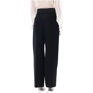 Stella McCartney, Broeken, Dames, Zwart, M, Wol, Zwarte Tuxedo Broek