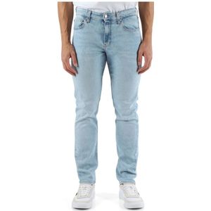 Calvin Klein Jeans, Jeans, Heren, Blauw, W30, Katoen, Slim Fit Five-Pocket Jeans