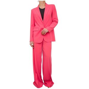 Patrizia Pepe, Broeken, Dames, Roze, XS, Polyester, Koraalbroek