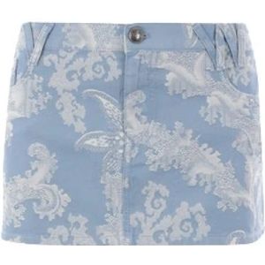 Vivienne Westwood, Jacquard Archief Motief Rok Blauw, Dames, Maat:W28